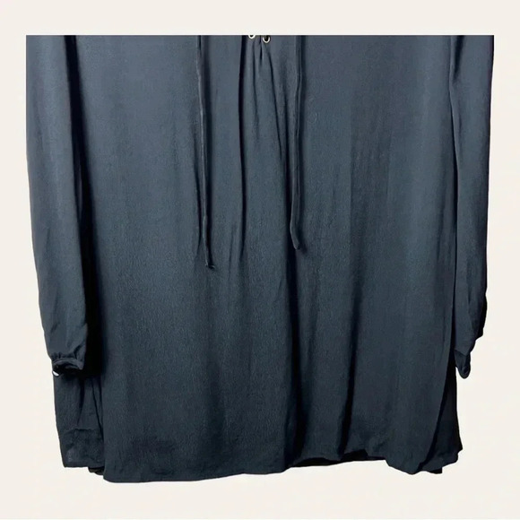 PEACH LOVE OF CALIFORNIA MINI DRESS LONG‎ SLEEVES SIZE MEDIUM BLACK COLOR - Picture 4 of 10